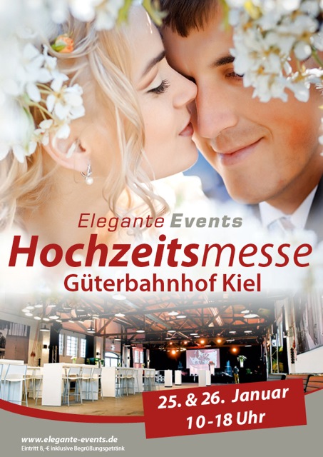 Elegante Events Hochzeitsmesse Kiel 2020 am 25. + 26. Januar im alten Güterbahnhof!